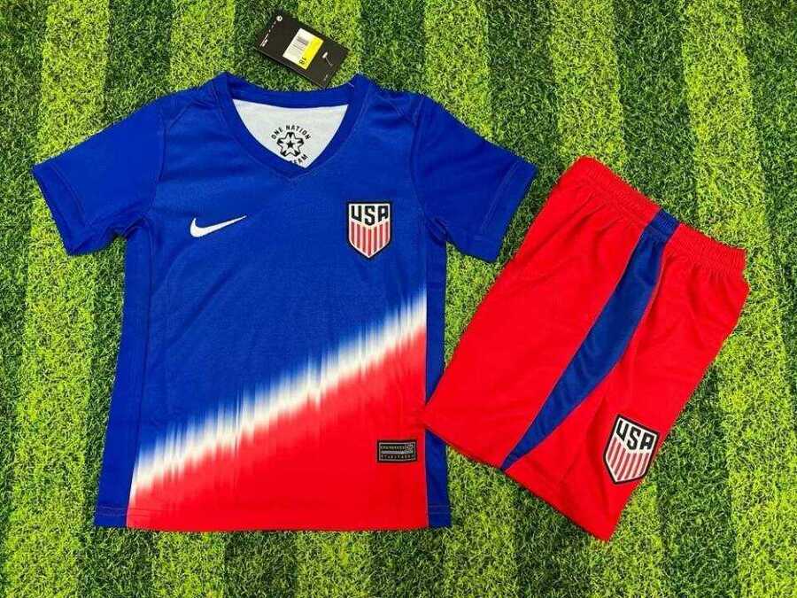 Women%27s American Team Custom 2024-25 Royal Away Soccer Jersey Suit